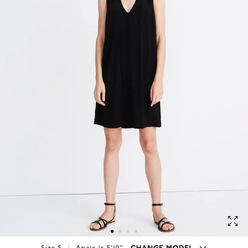 Madewell Black Midi Dress